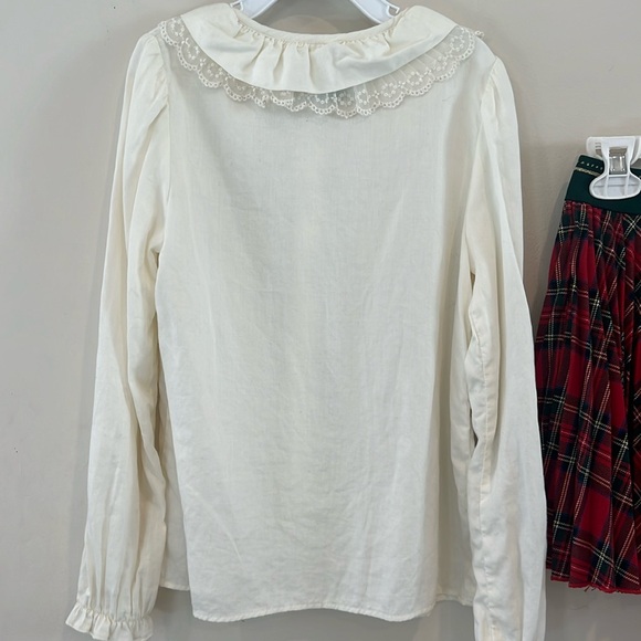 Abel & Lula Girls Matching Set Skirt White Long Sleeveless Top. Pleaded Skirt - Picture 6 of 11